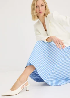 Sale Falda midi de algodón puro Mujer Faldas
