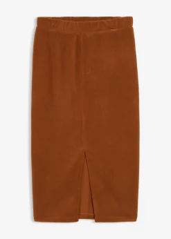 Hot Falda midi de forro polar Mujer Faldas