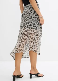 Online Falda midi de gasa fina Mujer Faldas