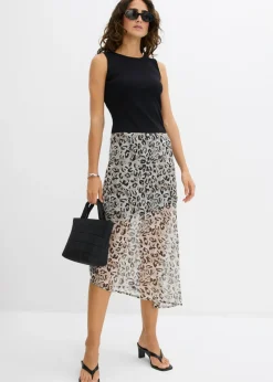 Online Falda midi de gasa fina Mujer Faldas