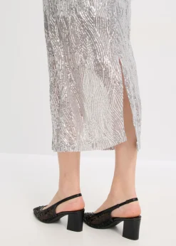 Sale Falda midi de lentejuelas Mujer Faldas