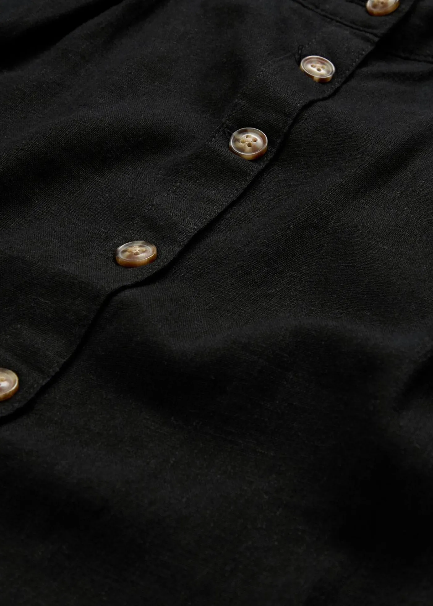 Clearance Falda midi de lino Mujer Faldas