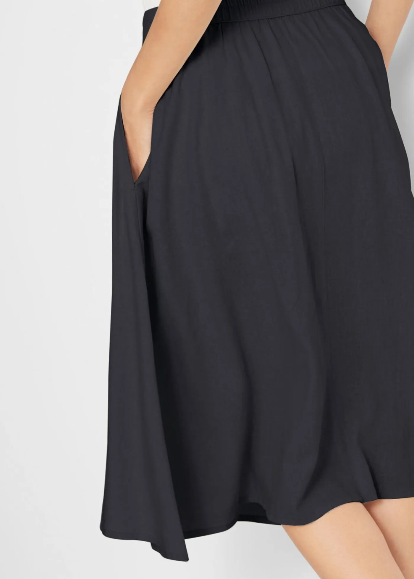 Clearance Falda midi de lino Mujer Faldas