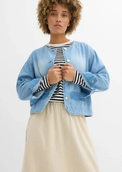 Outlet Falda midi de mezcla de lino ligero Mujer Faldas|Novedades