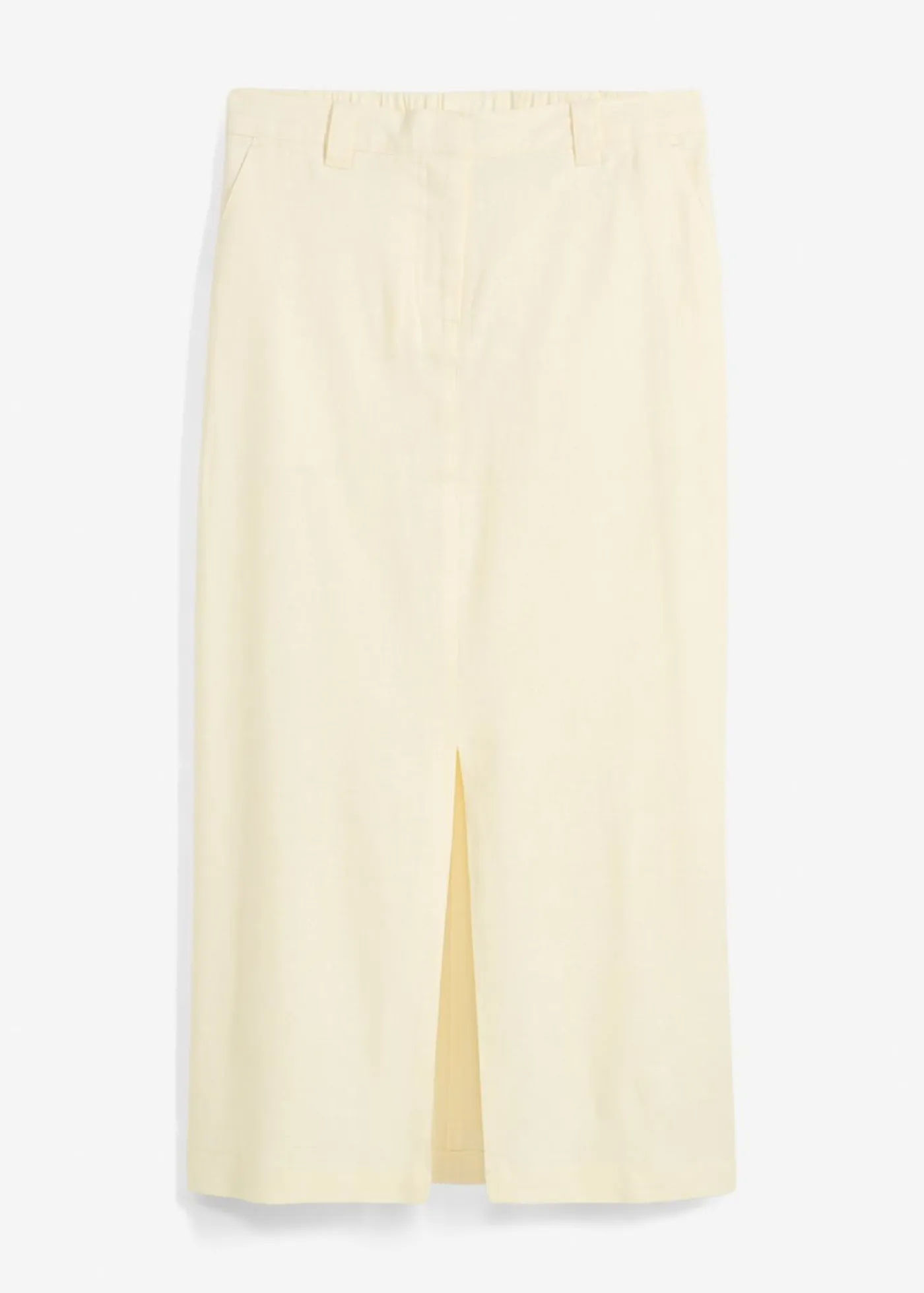 Clearance Falda midi de mezcla de lino vaporosa Mujer Faldas