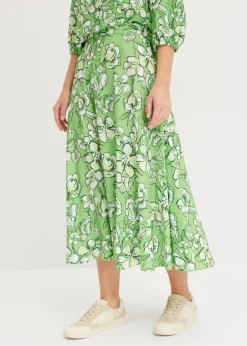 Best Falda midi de mezcla de viscosa fluida Mujer Faldas