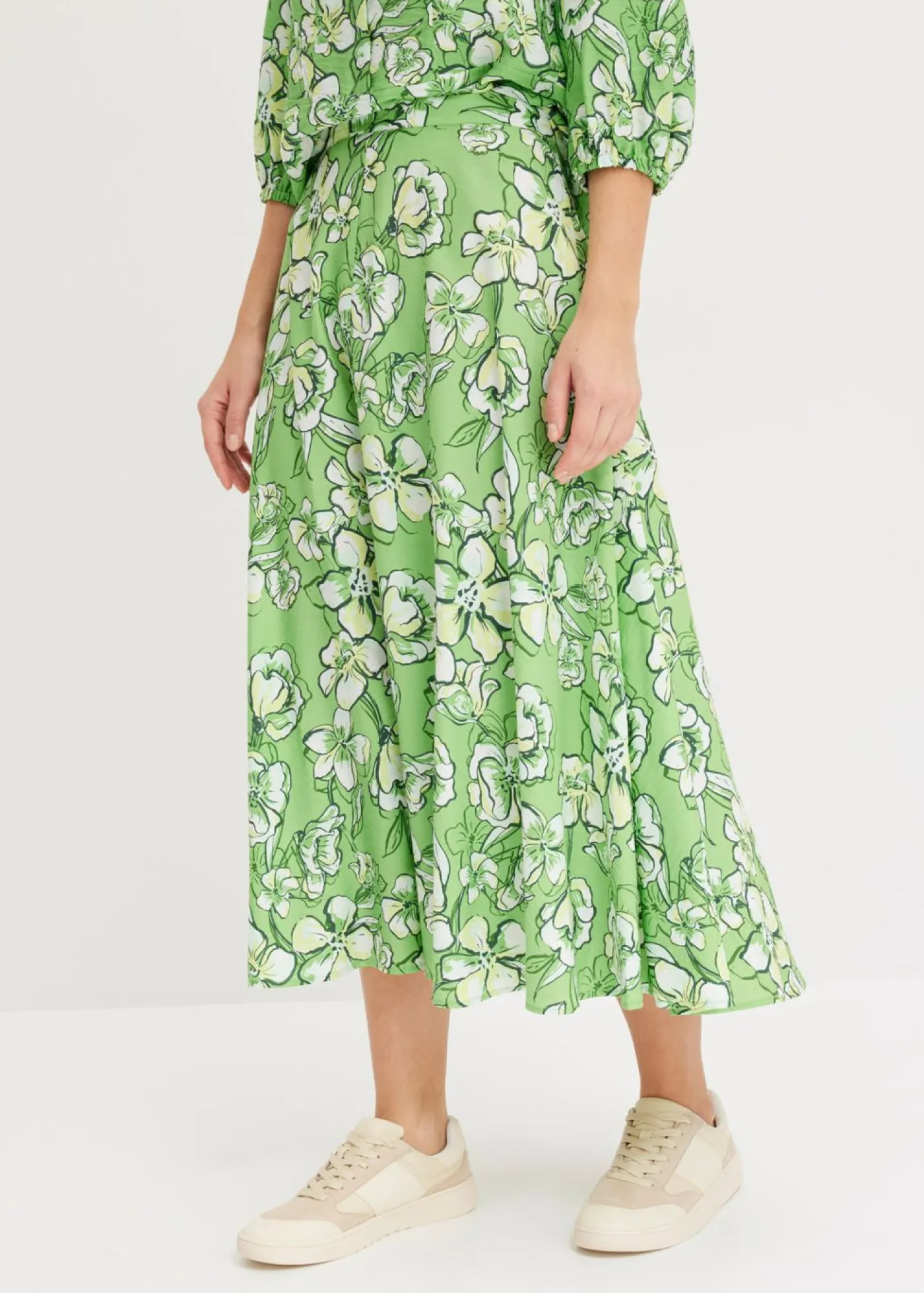 Best Falda midi de mezcla de viscosa fluida Mujer Faldas