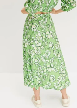 Best Falda midi de mezcla de viscosa fluida Mujer Faldas