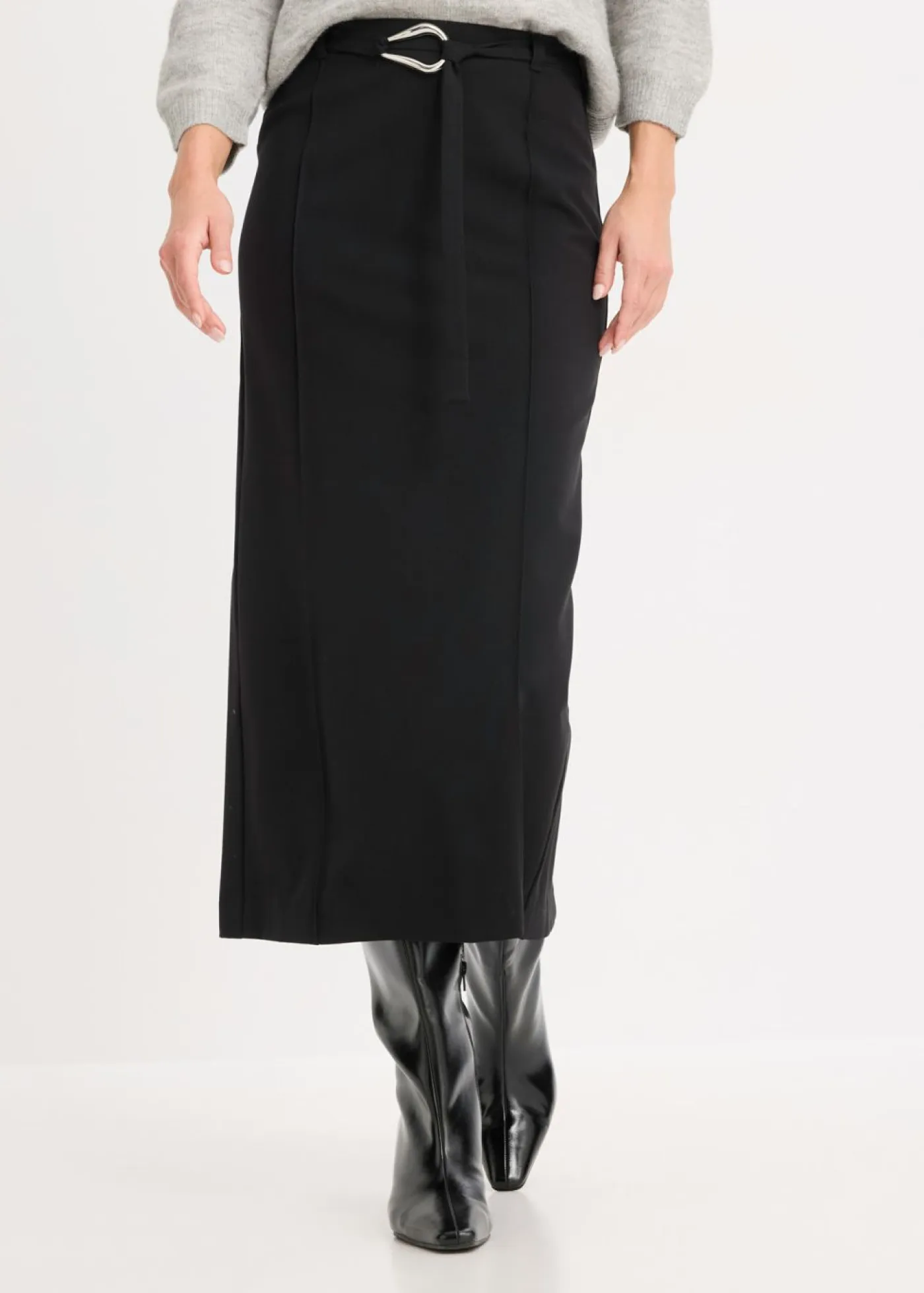 Best Falda midi de mezcla de viscosa Mujer Faldas