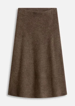 New Falda midi de punto Mujer Faldas