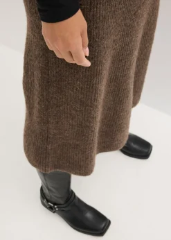 New Falda midi de punto Mujer Faldas