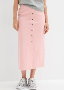 Online Falda midi de sarga Mujer Faldas