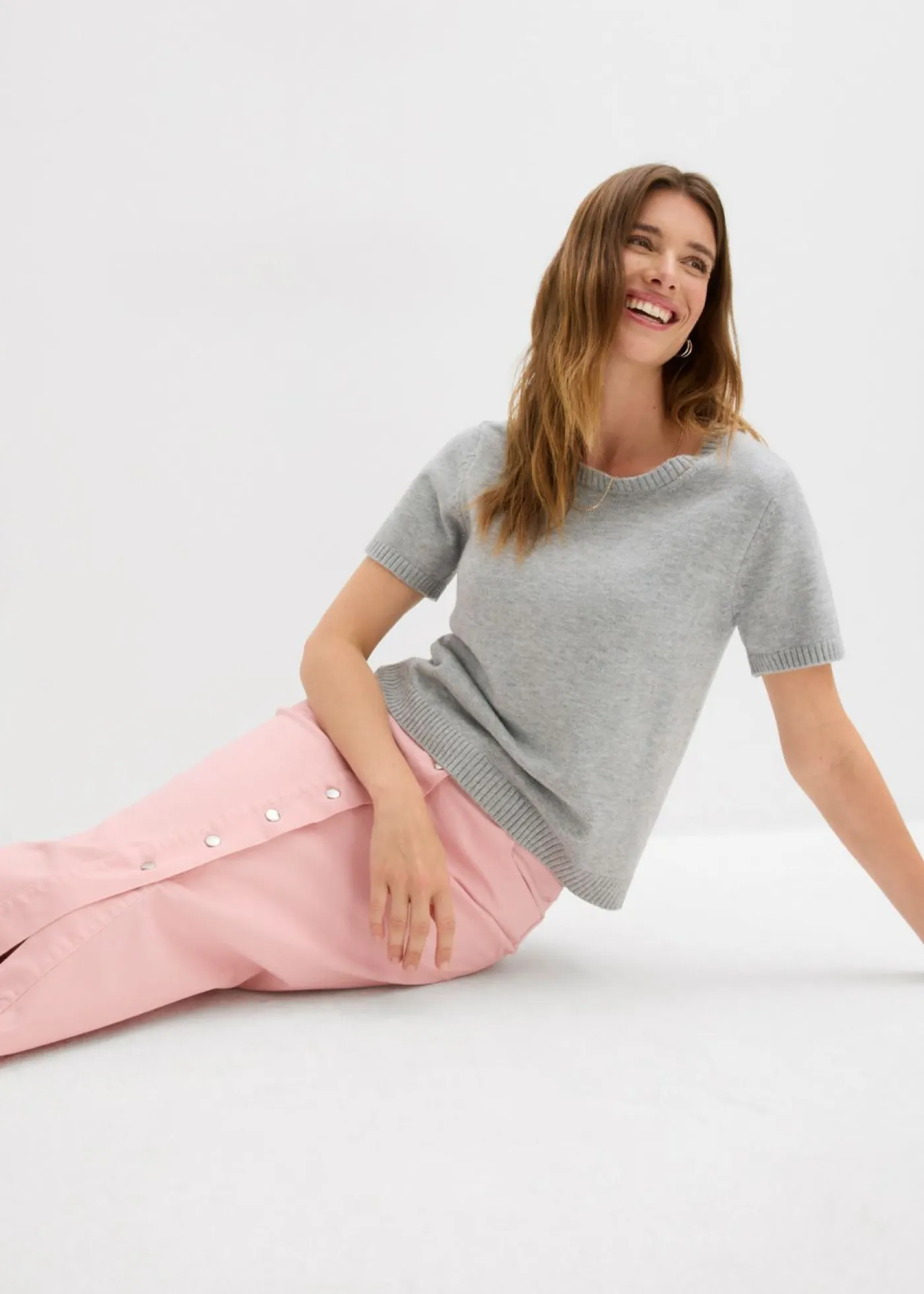Online Falda midi de sarga Mujer Faldas