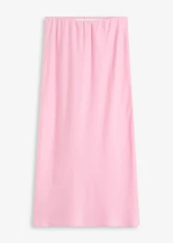 New Falda midi de satén Mujer Faldas