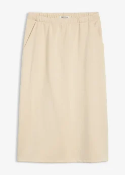 Falda midi de suave neopreno Mujer Faldas