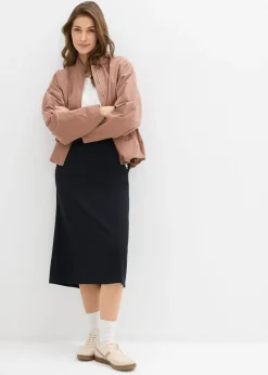 Best Falda midi de suave neopreno Mujer Faldas