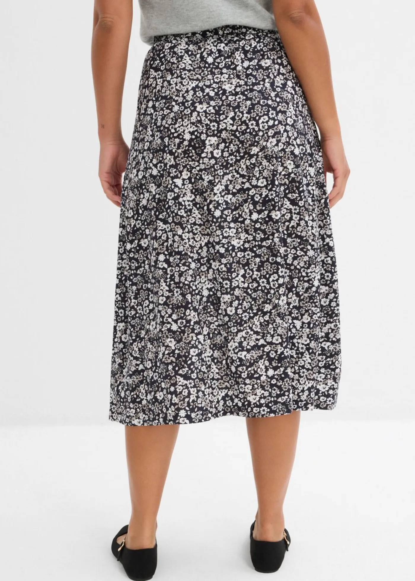 Sale Falda midi de viscosa Mujer Faldas