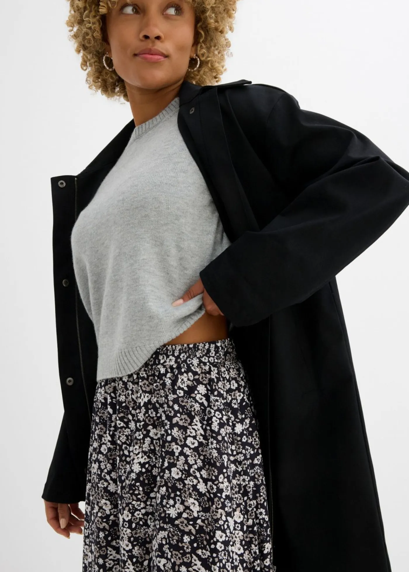Sale Falda midi de viscosa Mujer Faldas