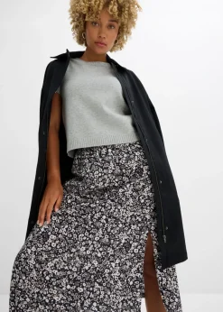 Sale Falda midi de viscosa Mujer Faldas