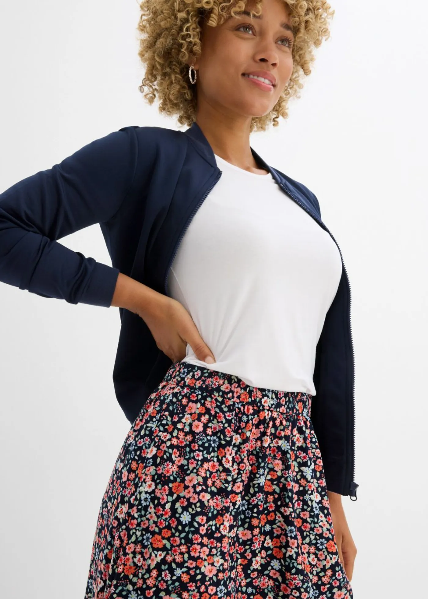 Discount Falda midi de viscosa Mujer Faldas