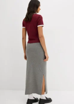 Outlet Falda midi de viscosa fluida Mujer Faldas