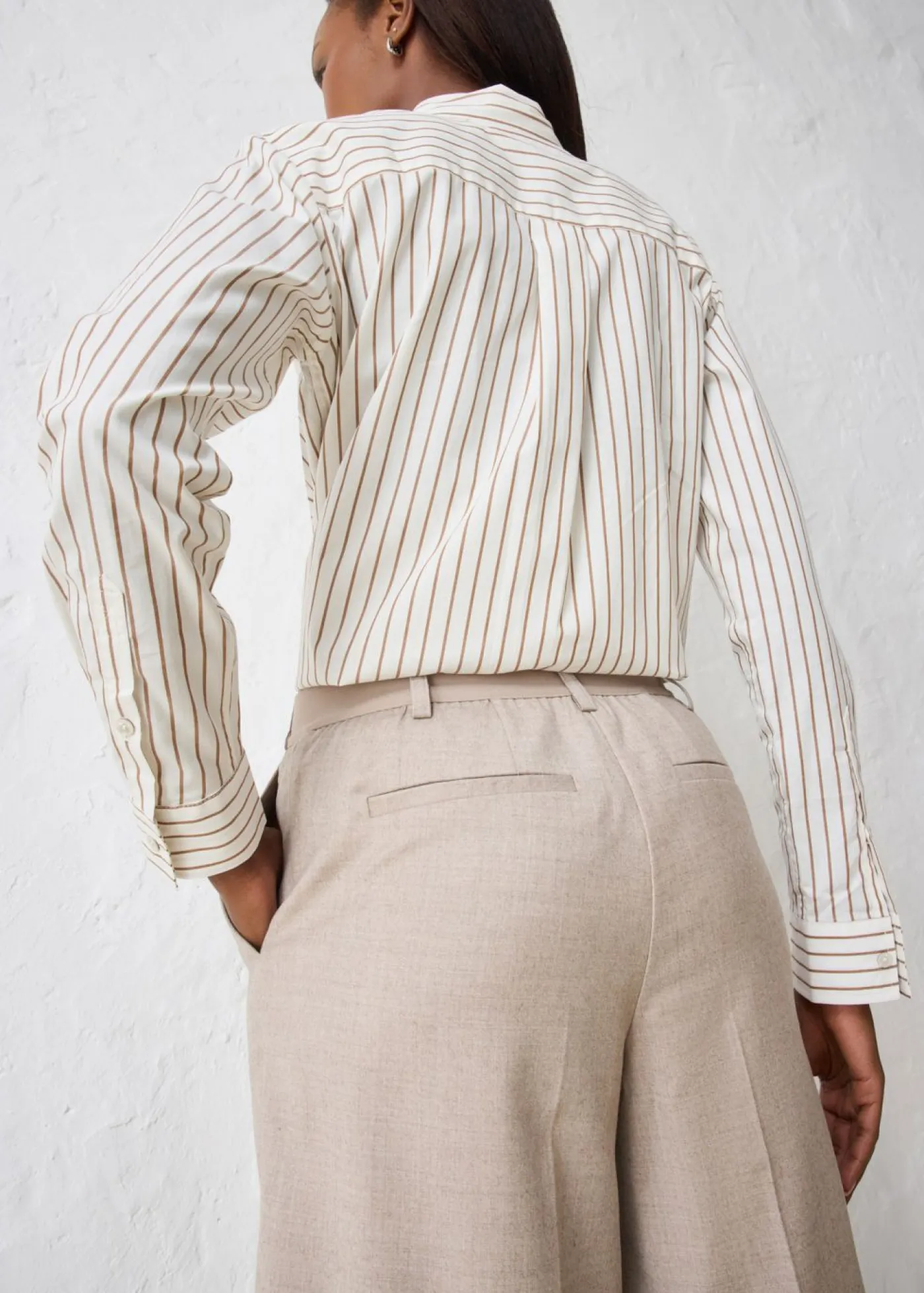 Falda pantalón con contenido de lana Mujer Premium|Pantalones
