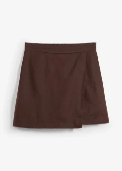 Falda pantalón de lino puro Mujer Premium|Shorts