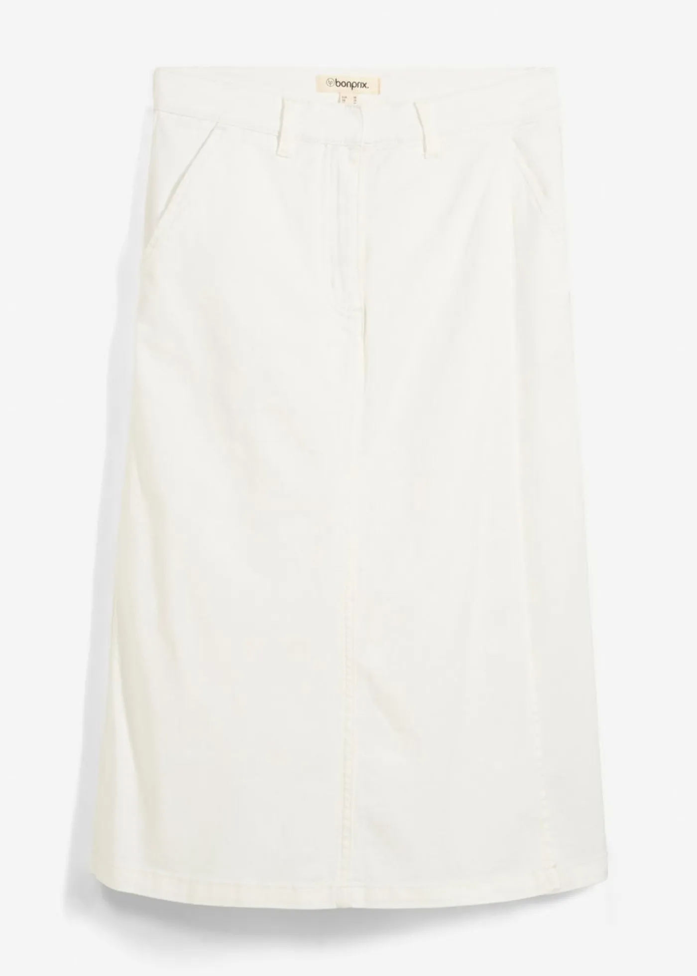 Falda pantalón de mezcla de algodón elástico Mujer Esenciales|Pantalones