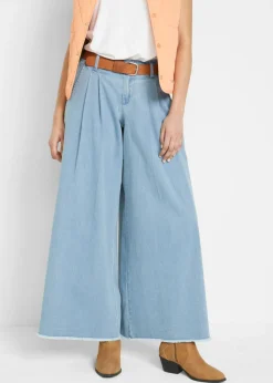 Clearance Falda pantalón, vaquera, wide-leg Mujer Vaqueros