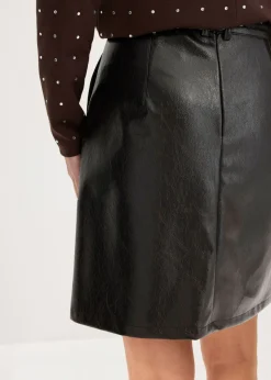 Clearance Falda plisada de charol sintético Mujer Faldas