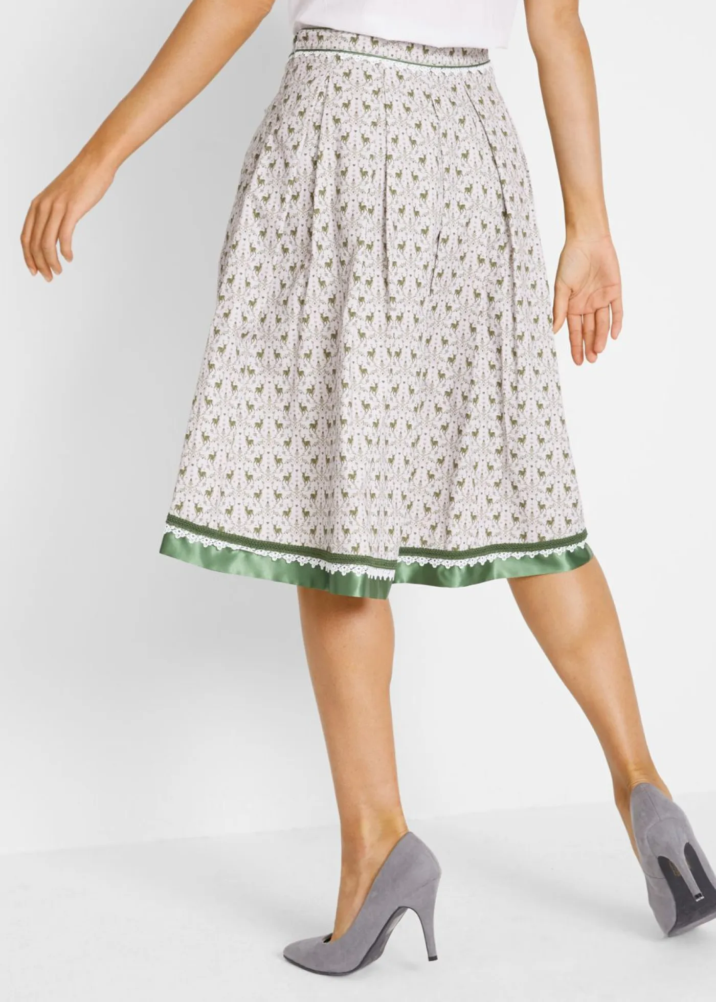Falda tradicional hasta la rodilla Mujer Faldas