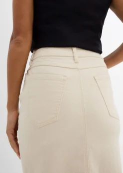 Outlet Falda vaquera con abertura Mujer Faldas