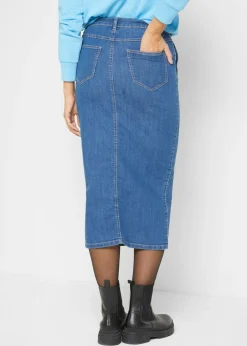 Outlet Falda vaquera elástica Mujer Faldas