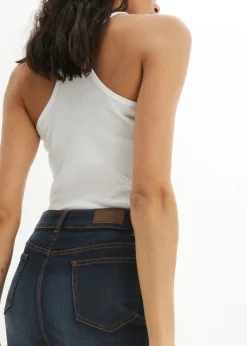 Hot Falda vaquera elástica Mujer Faldas