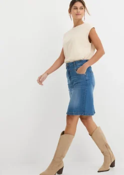 Best Falda vaquera elástica Mujer Faldas