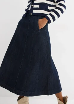 Online Falda vaquera midi Mujer Faldas