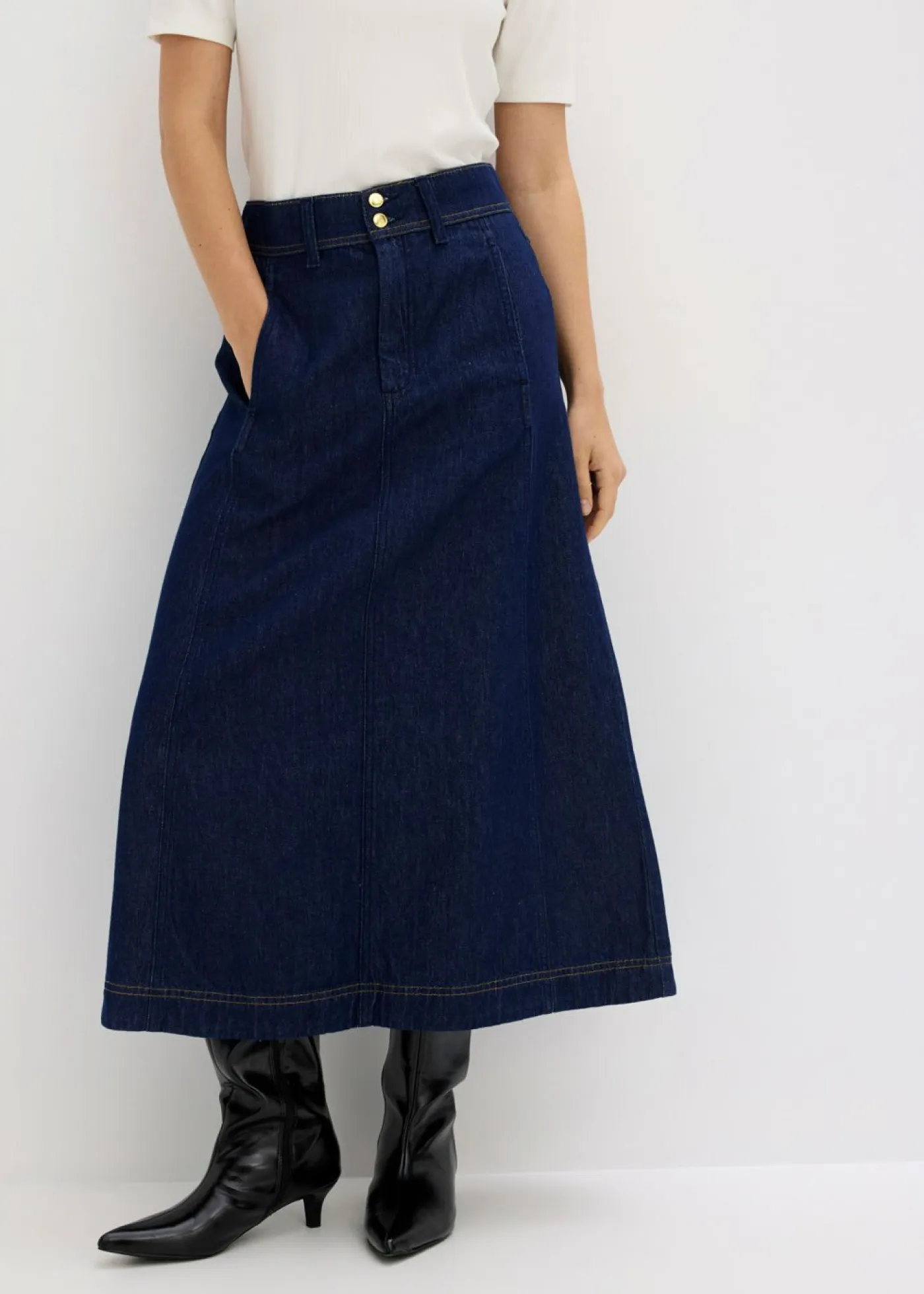 Discount Falda vaquera midi Mujer Faldas