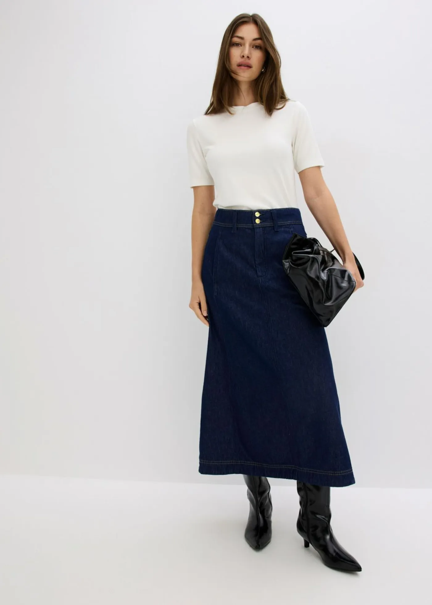Discount Falda vaquera midi Mujer Faldas