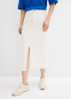 New Falda vaquera midi Mujer Faldas|Novedades