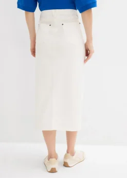 New Falda vaquera midi Mujer Faldas|Novedades