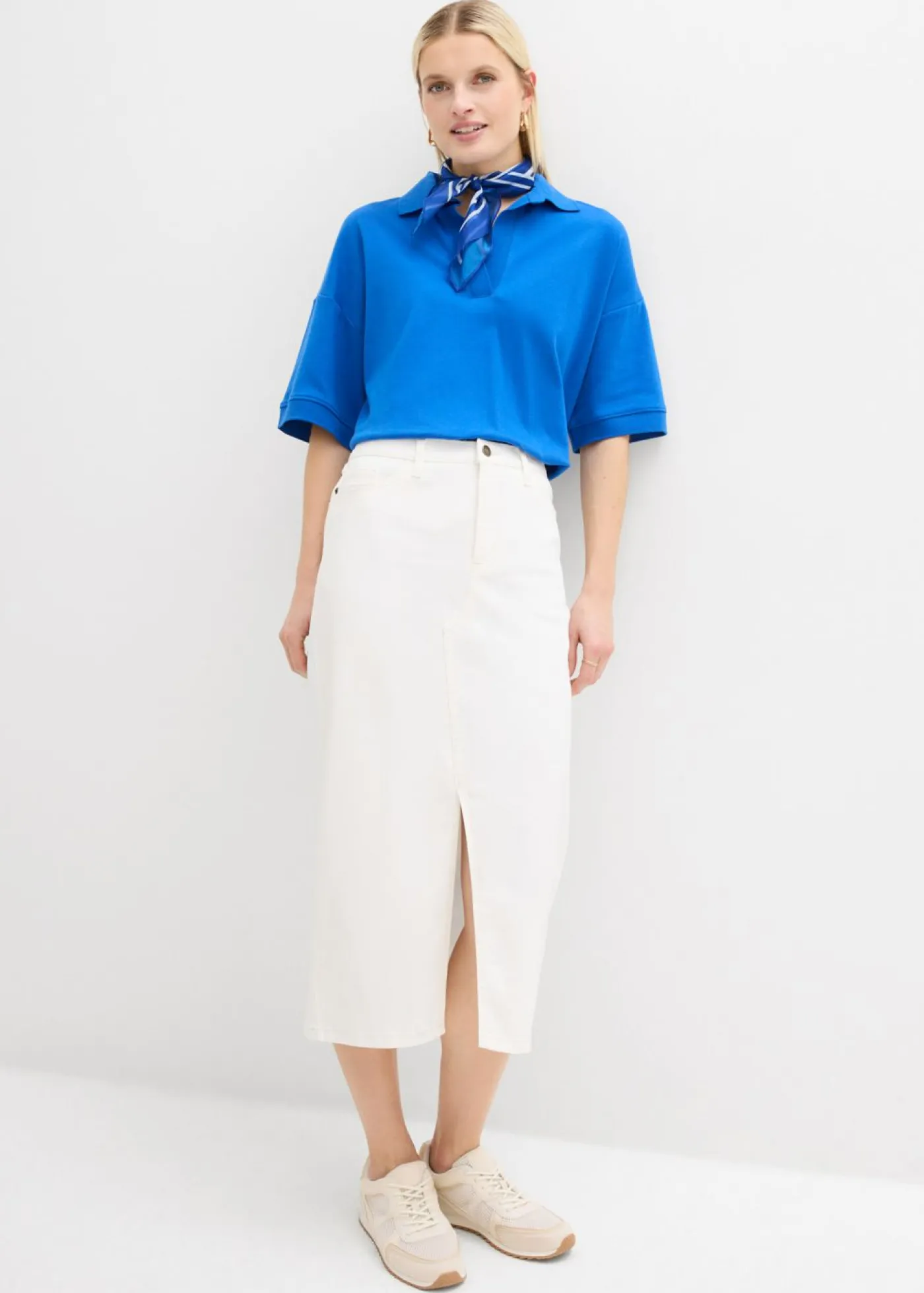 New Falda vaquera midi Mujer Faldas|Novedades