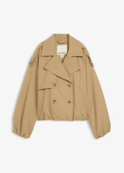 New Gabardina corta Mujer Chaquetas Y Abrigos