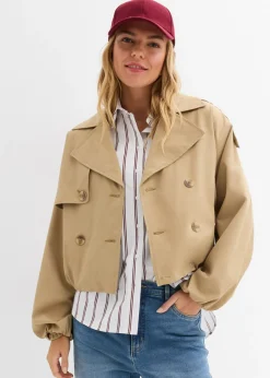 New Gabardina corta Mujer Chaquetas Y Abrigos