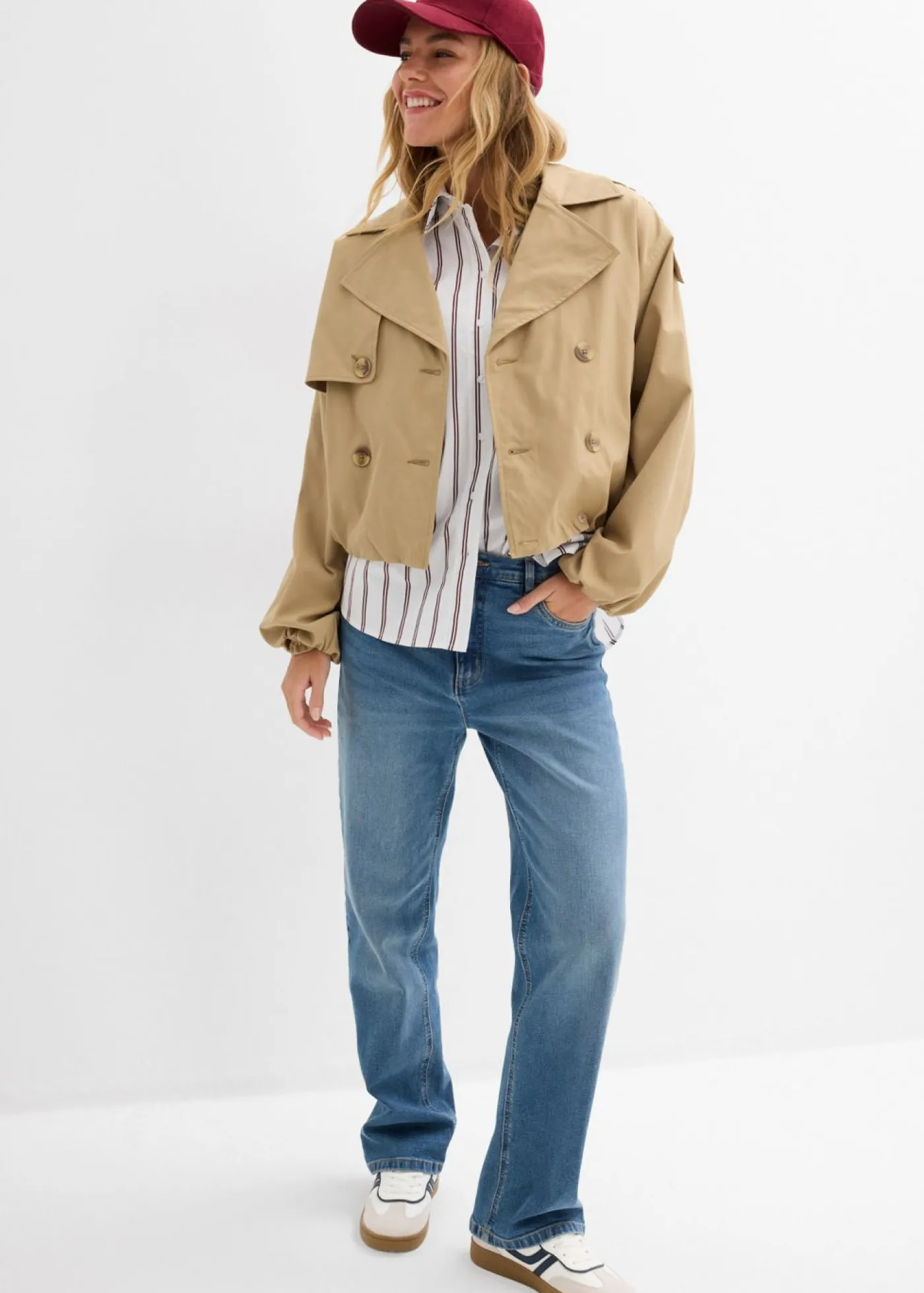New Gabardina corta Mujer Chaquetas Y Abrigos