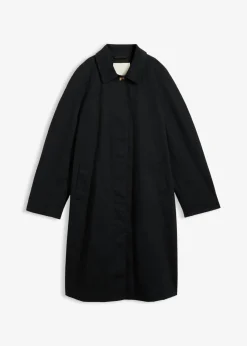 Gabardina de botonera sencilla Mujer Esenciales|Chaquetas Y Abrigos
