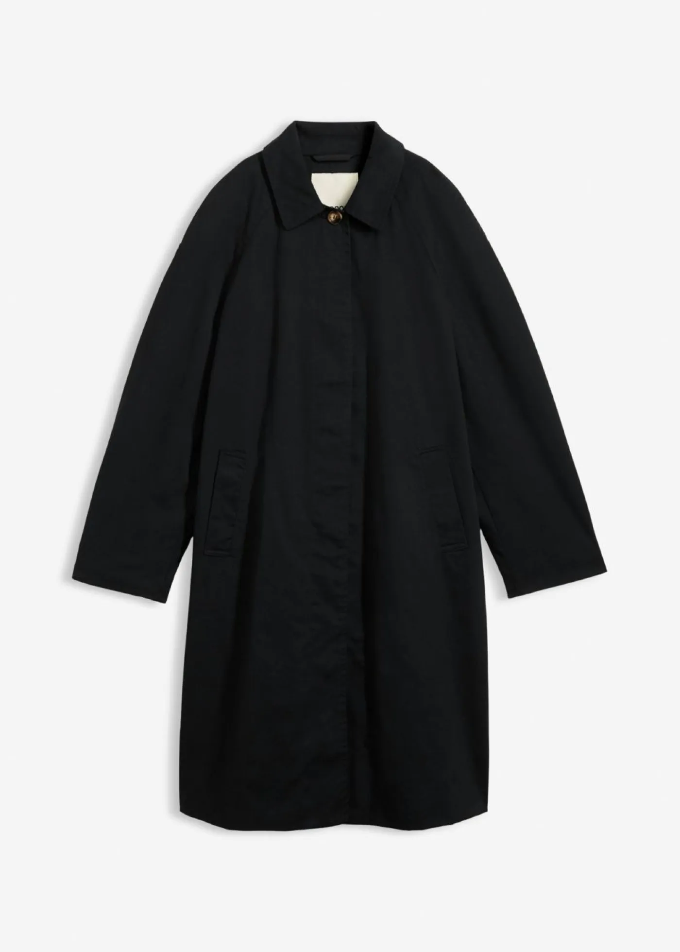Gabardina de botonera sencilla Mujer Esenciales|Chaquetas Y Abrigos
