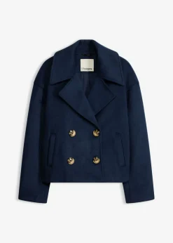 Best Gabardina holgada con aspecto de lana Mujer Chaquetas Y Abrigos