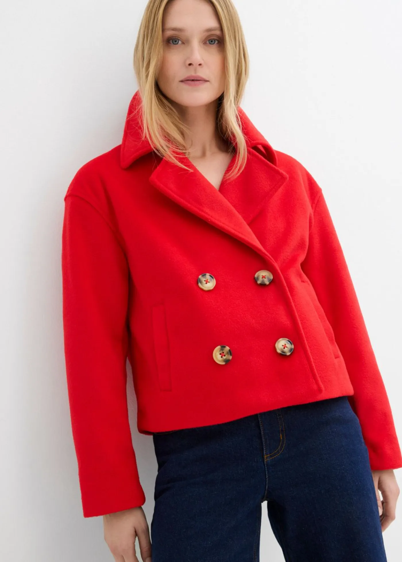 Best Gabardina holgada con aspecto de lana Mujer Chaquetas Y Abrigos
