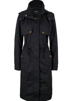 Best Gabardina larga , ajustada en la cintura y ligeramente acolchado con capucha Mujer Chaquetas Y Abrigos