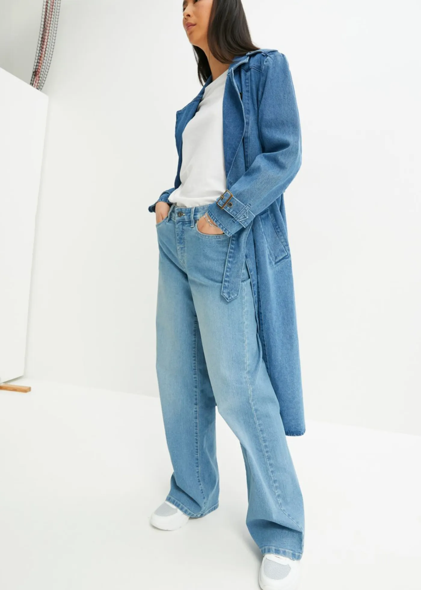 Gabardina vaquera Mujer Chaquetas Y Abrigos